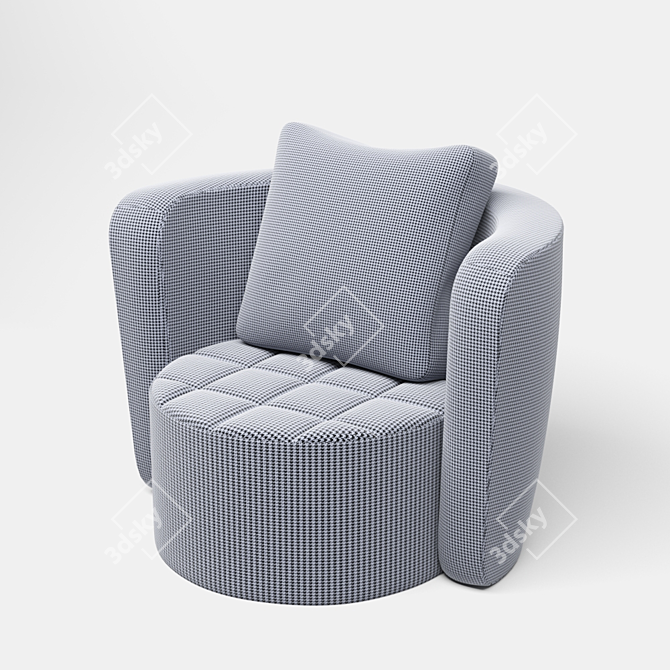 Aris Arm Chair: Sleek Design for Modern Comfort 3D model image 1