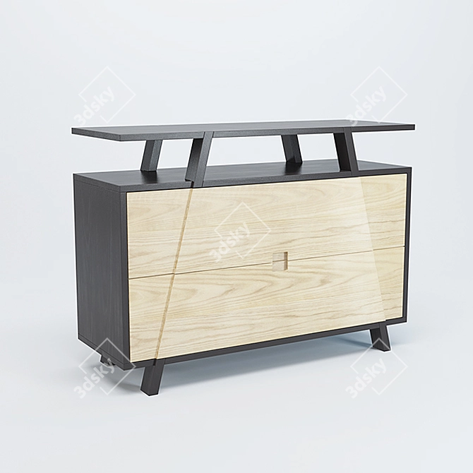 TORII Sideboard: Sleek and Elegant 3D model image 1