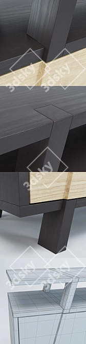 TORII Sideboard: Sleek and Elegant 3D model image 3