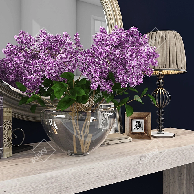 Elegant Home Decor Set 3D model image 2