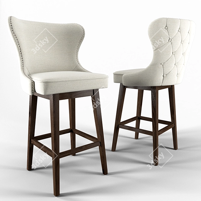 Paul Swivel Barstool - Chair No 2 3D model image 1