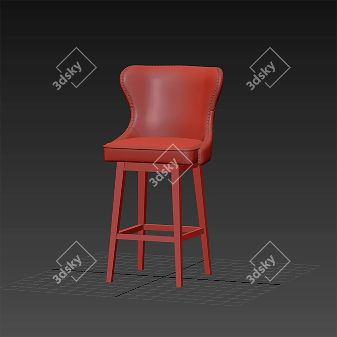 Paul Swivel Barstool - Chair No 2 3D model image 3