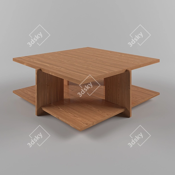 Elegant Lewis Coffee Table 3D model image 1