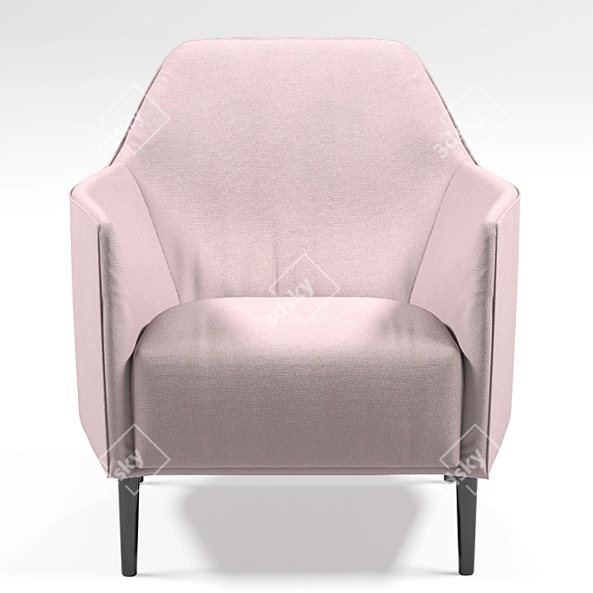 Color Adjustable Ell Chair 3D model image 3