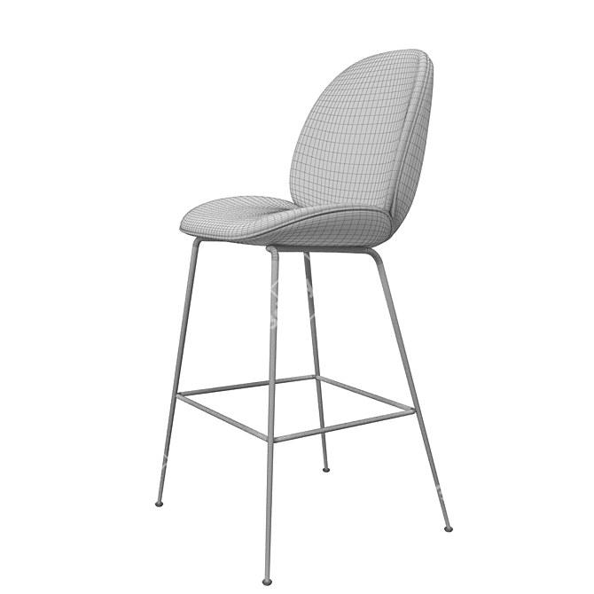 Gubi Beetle Stool: Versatile 3D Model 3D model image 2