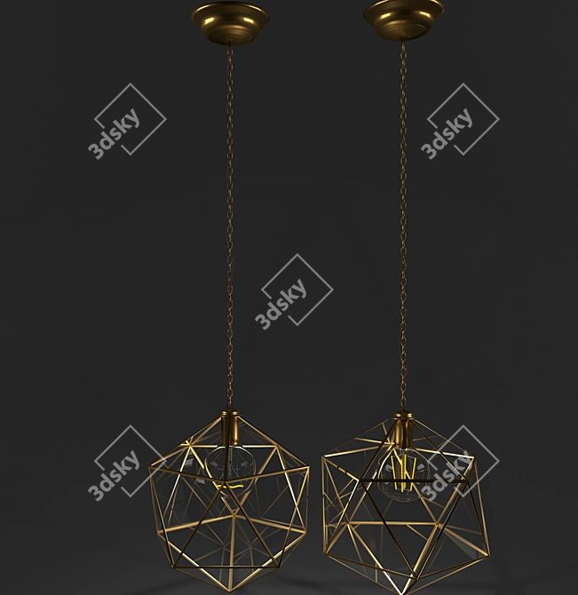 Deca SP1 Small Pendant Light 3D model image 2