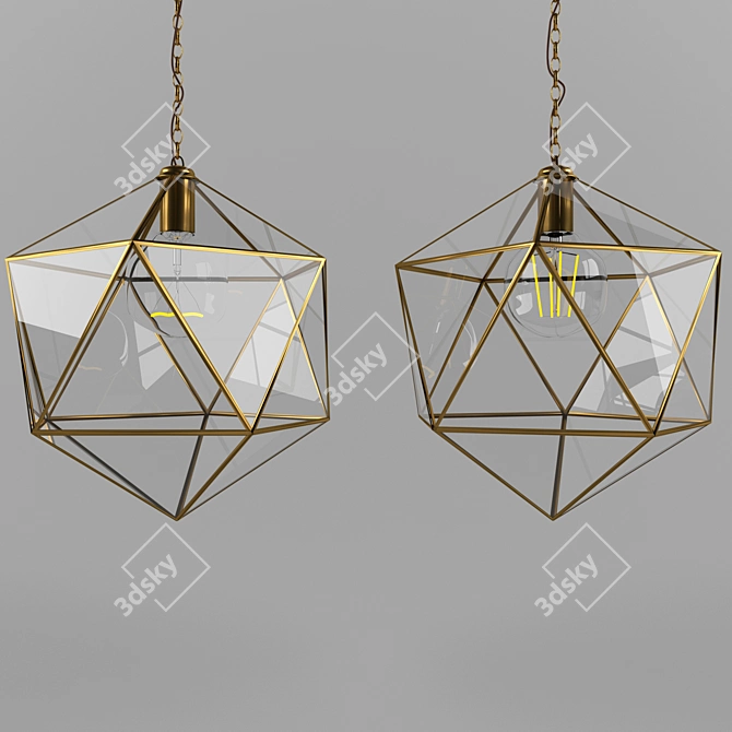 Deca SP1 Small Pendant Light 3D model image 3