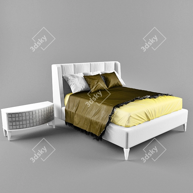 Italian Prostudio Bed 3D model image 1