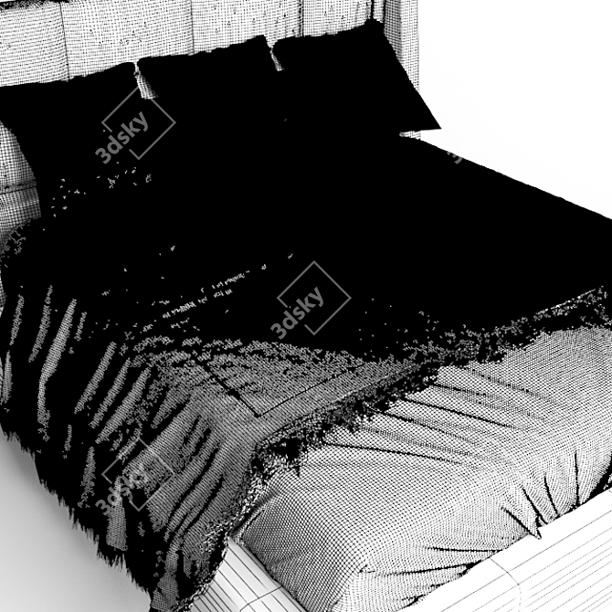 Italian Prostudio Bed 3D model image 3