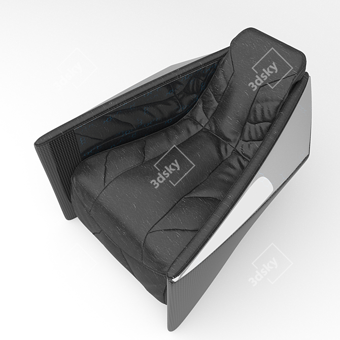 Futuristic Titan Armchair 3D model image 2