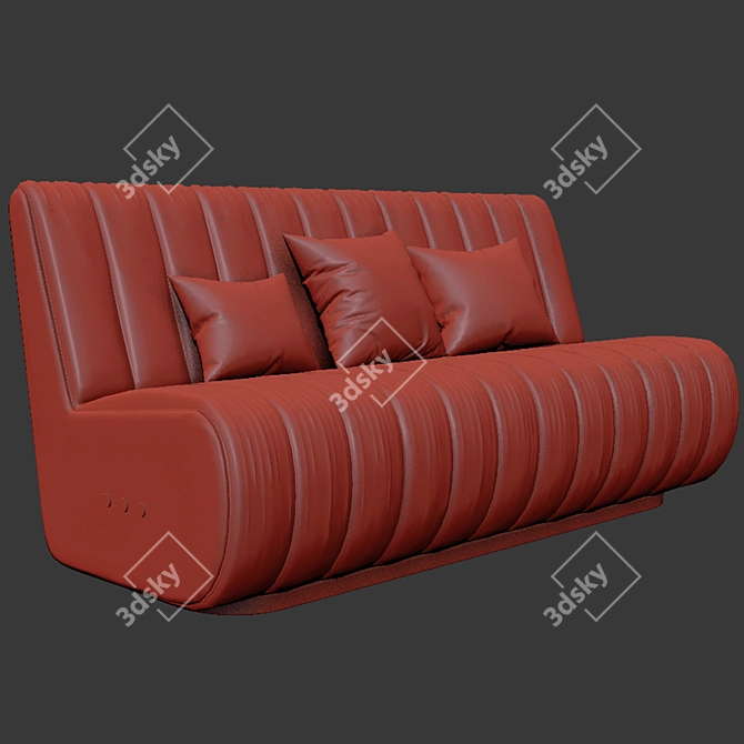 Sophia Velvet Sofa Set 3D model image 2