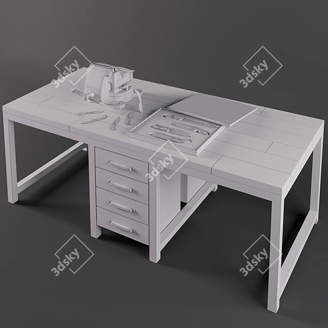 Knife Sharpening Workstation 3D model image 3