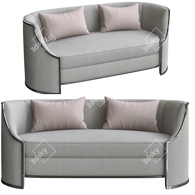 Luxurious Ferrell Mittman Sofa 3D model image 1