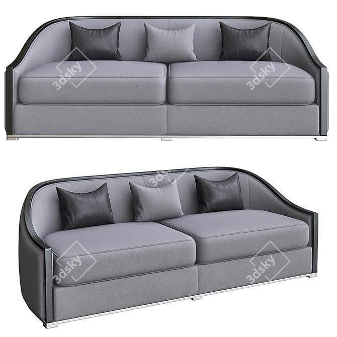 Elegant Christian Liaigre Sofa 3D model image 1