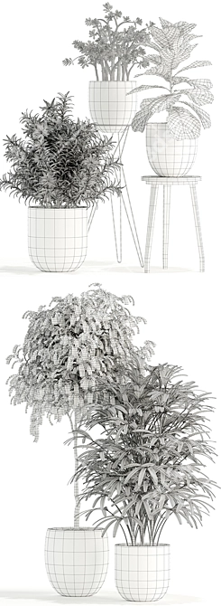 112-Piece Plant Collection: Stunning Variety! 3D model image 3