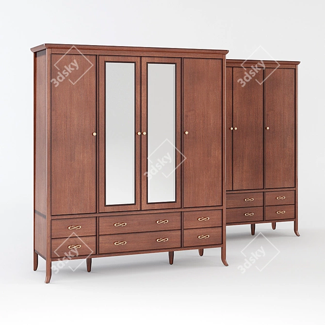 CARPENTER 309 Cabinet and Shelving Set 3D model image 1