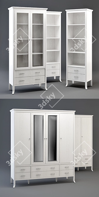 CARPENTER 309 Cabinet and Shelving Set 3D model image 3