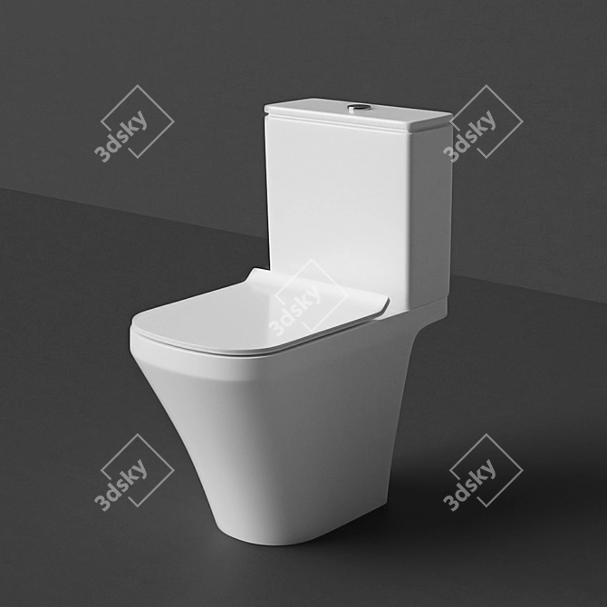 DuraStyle Toilet: Sleek Design & Superior Quality 3D model image 1