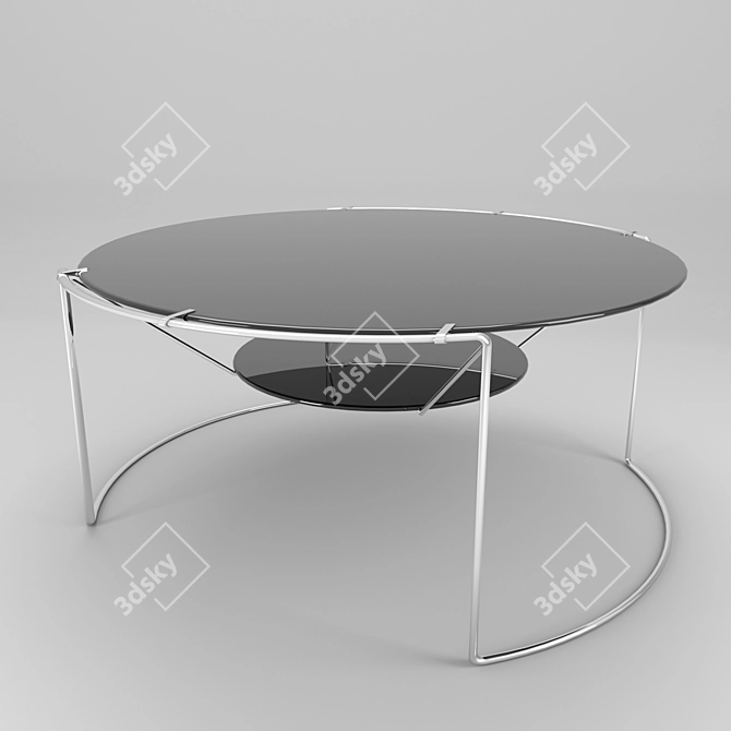 Modern Round Coffee Table 3D model image 1