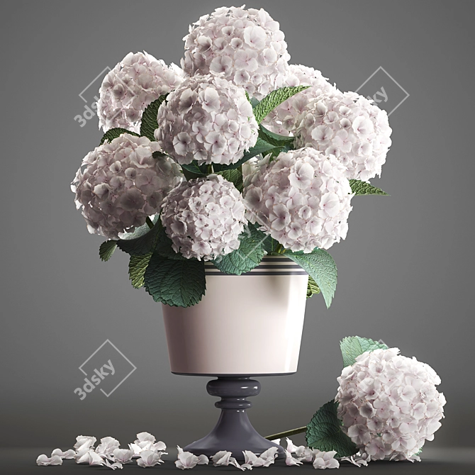 Elegant Hydrangea Bouquet 3D model image 1