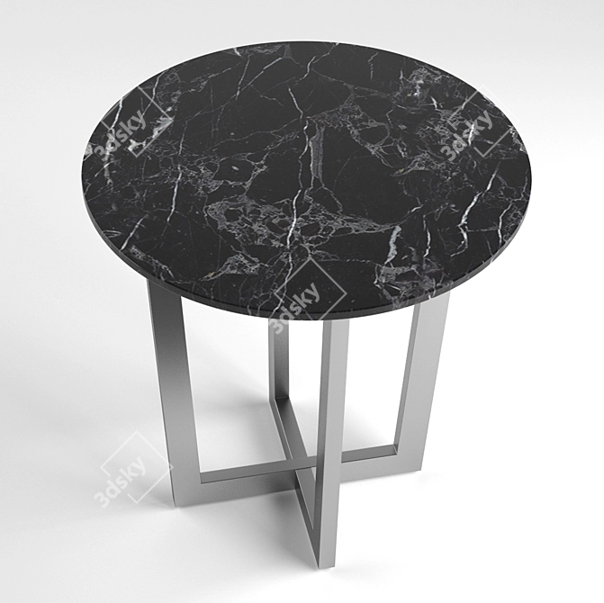 Elegant Nero Magazine Table 3D model image 2