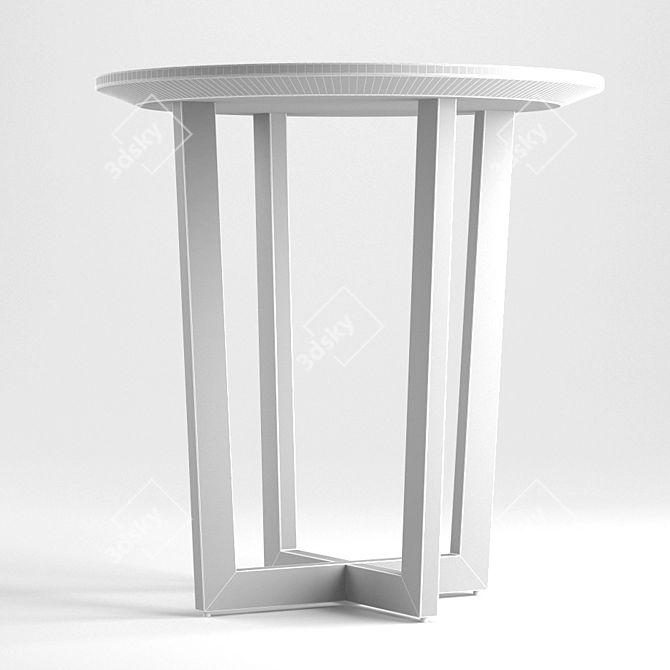 Elegant Nero Magazine Table 3D model image 3