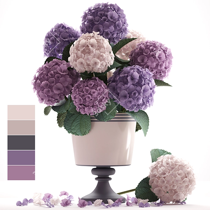 Hydrangea Dream Bouquet 3D model image 1