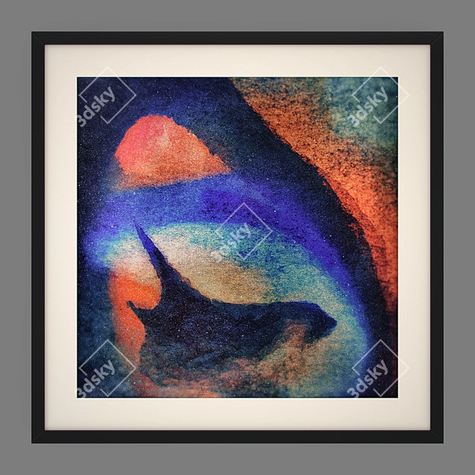 Unusual Fishes Abstract Art 3D model image 1