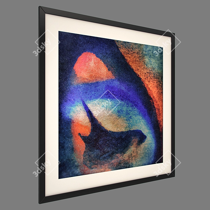 Unusual Fishes Abstract Art 3D model image 2