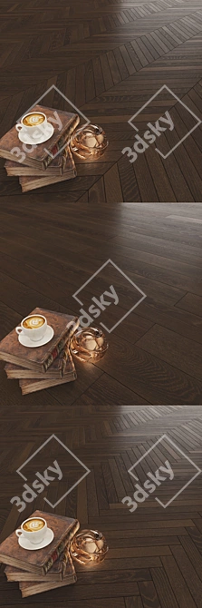 Karelia Oak Dark Chocolate Flooring 3D model image 2