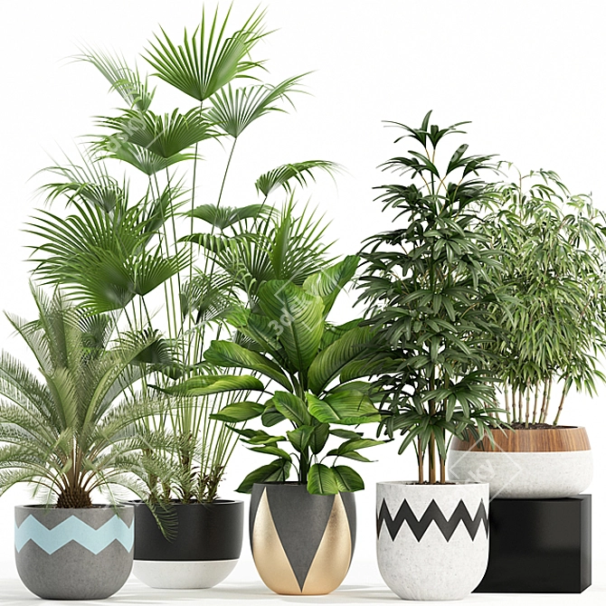 Greenery Galore: 113 Plant Collection 3D model image 1