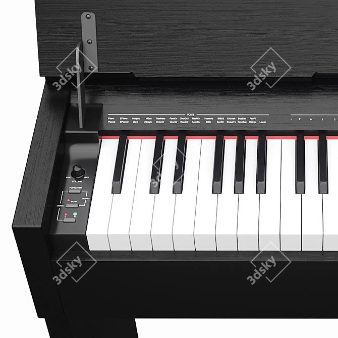 Thomann DP-33 B Digital Piano 3D model image 2