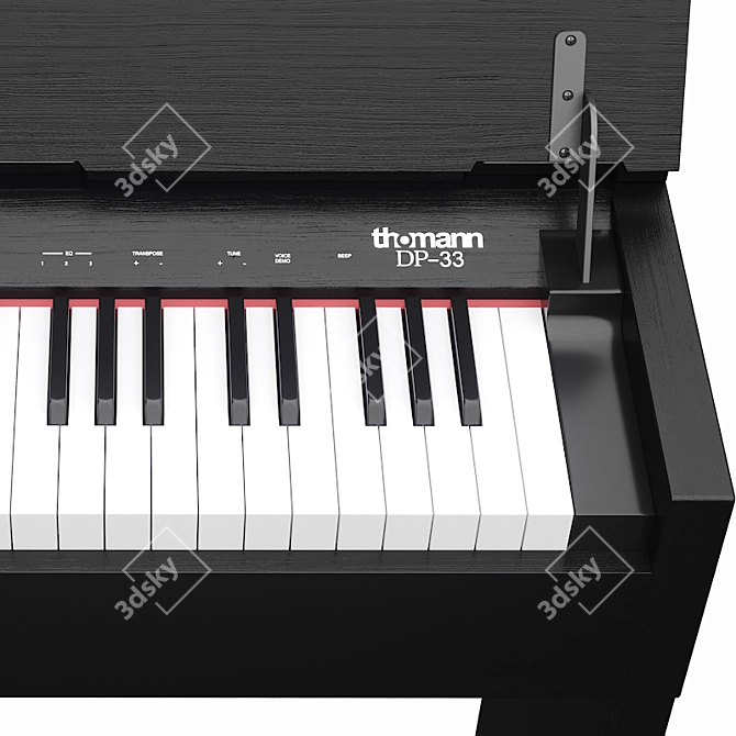 Thomann DP-33 B Digital Piano 3D model image 3