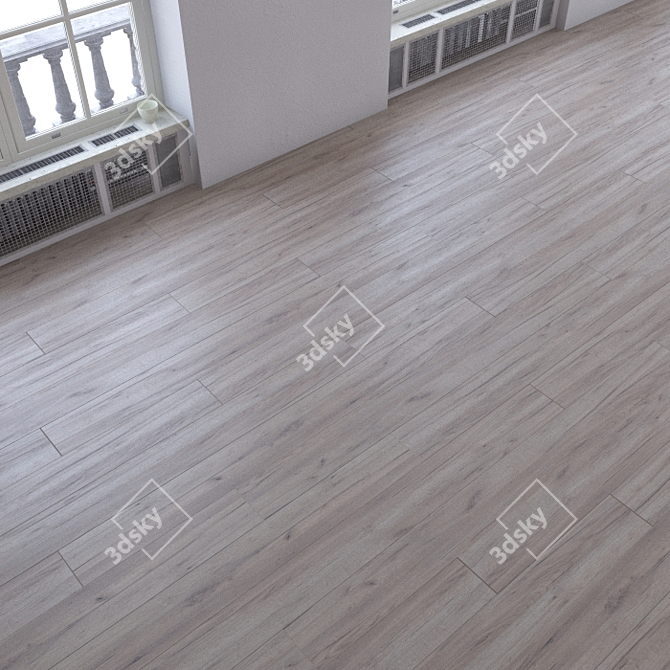 Versatile Wood Laminate Flooring Kit 3D model image 2