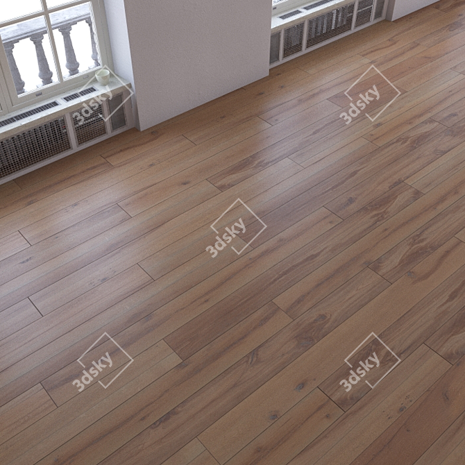 Versatile Laminate Flooring Set 3D model image 2