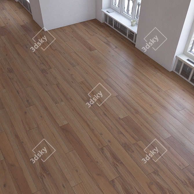 Versatile Laminate Flooring Set 3D model image 3