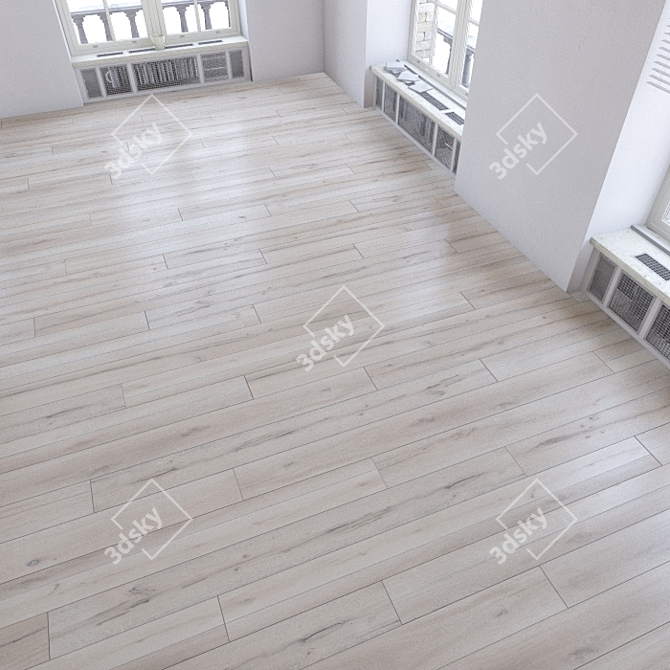 Versatile Laminate Flooring Kit - Realistic Texture & Perfect Fit 3D model image 3