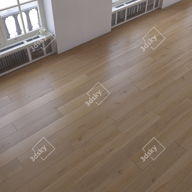 Versatile Laminate Flooring Set 3D model image 2