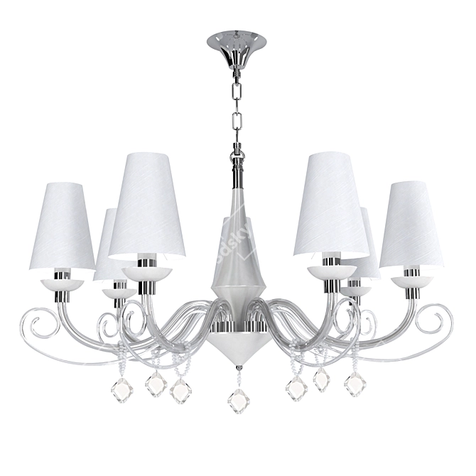 Stellare C 2453/7: Chrome Chandelier with Elegant Design 3D model image 2