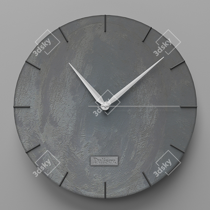 Minimalist Wall Clock 3D model image 1