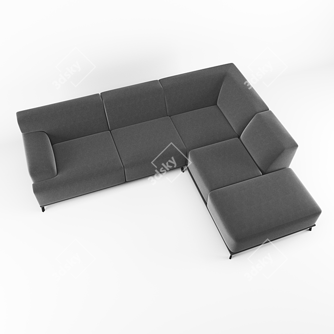 Rocco 3 + DIV Sofa: Stylish and Versatile 3D model image 2