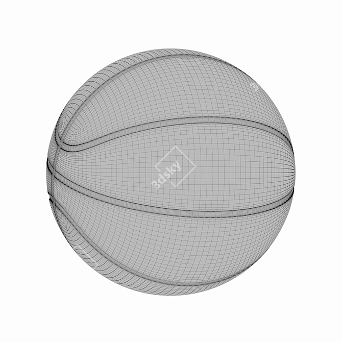 Spalding Basketball: High-Quality & Durable 3D model image 2