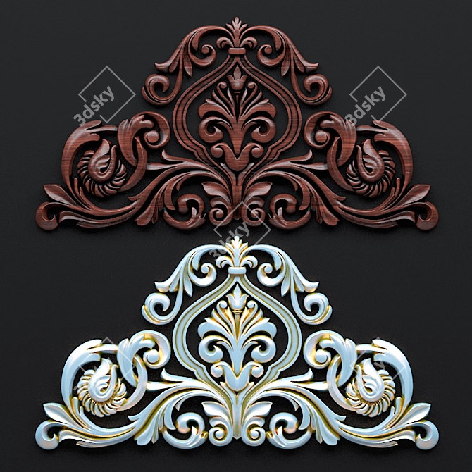 3D Decorative Ornament for CNC Machines 3D model image 1