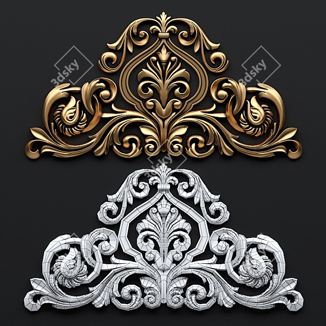 3D Decorative Ornament for CNC Machines 3D model image 2