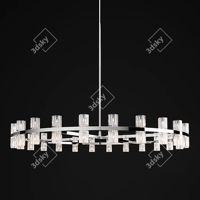 Elegant Arcachon Chandelier 3D model image 3