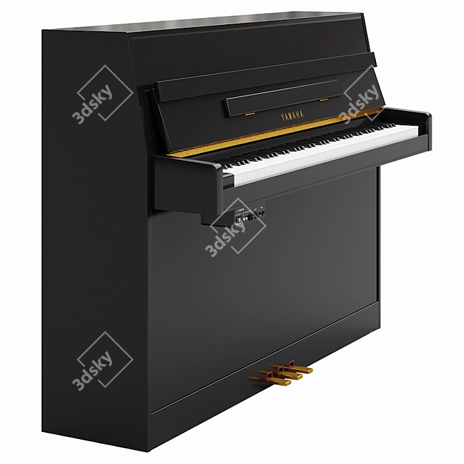 Sleek Yamaha SG2 PE Digital Piano 3D model image 1