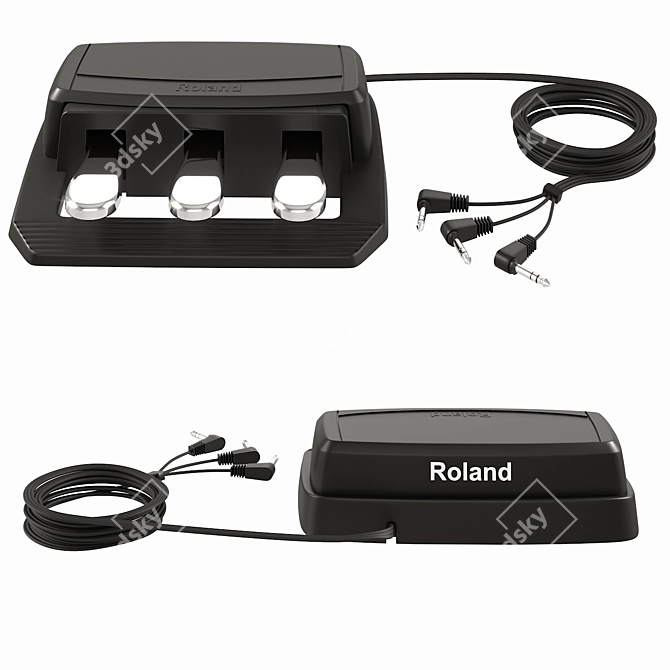 Elevate Your Playing with Roland RPU-3 Pedal Block 3D model image 1