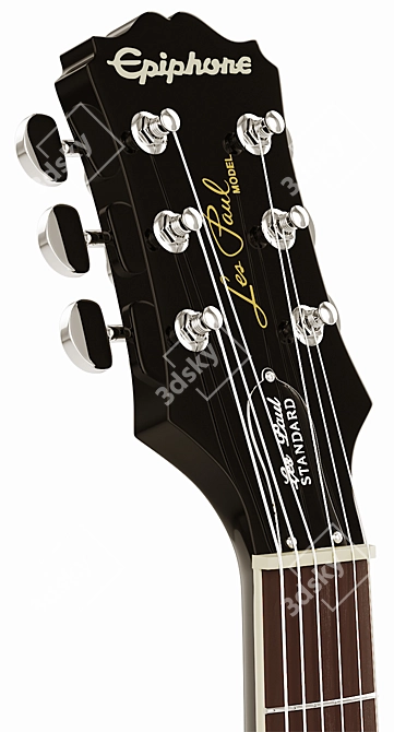 Epiphone Les Paul Standard Electric Guitar 3D model image 3