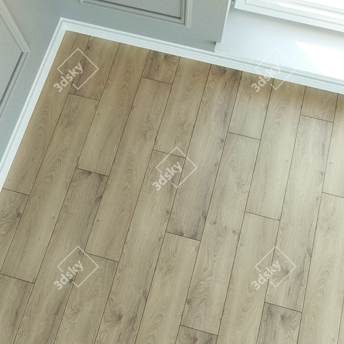 Laminate Parquet: Natural Wood Elegance 3D model image 2