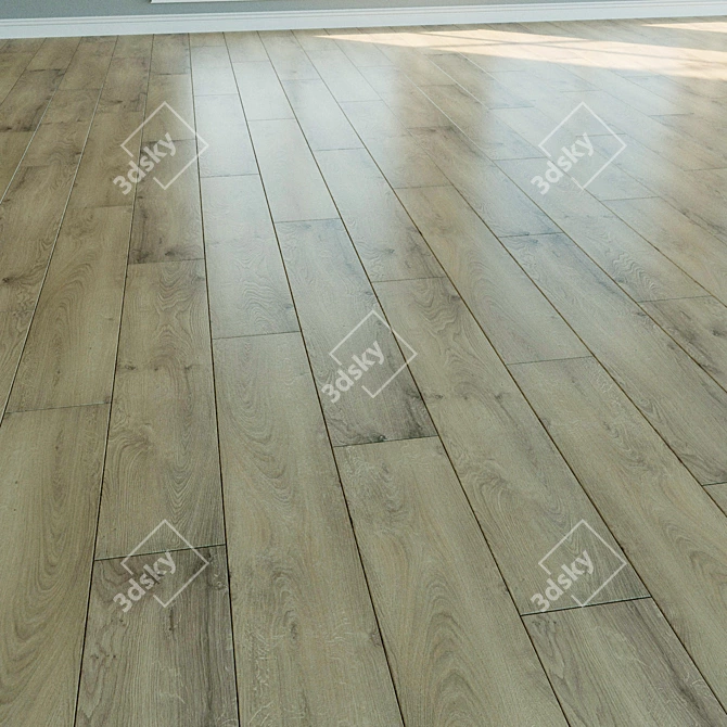 Laminate Parquet: Natural Wood Elegance 3D model image 3